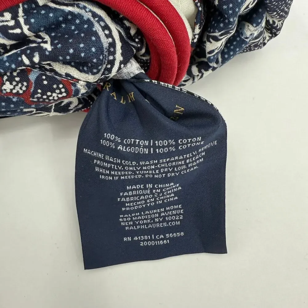 Ralph Lauren Home Full/Queen Duvet Cover Mirabelle 92 x 96 NWT Indigo Blue $375